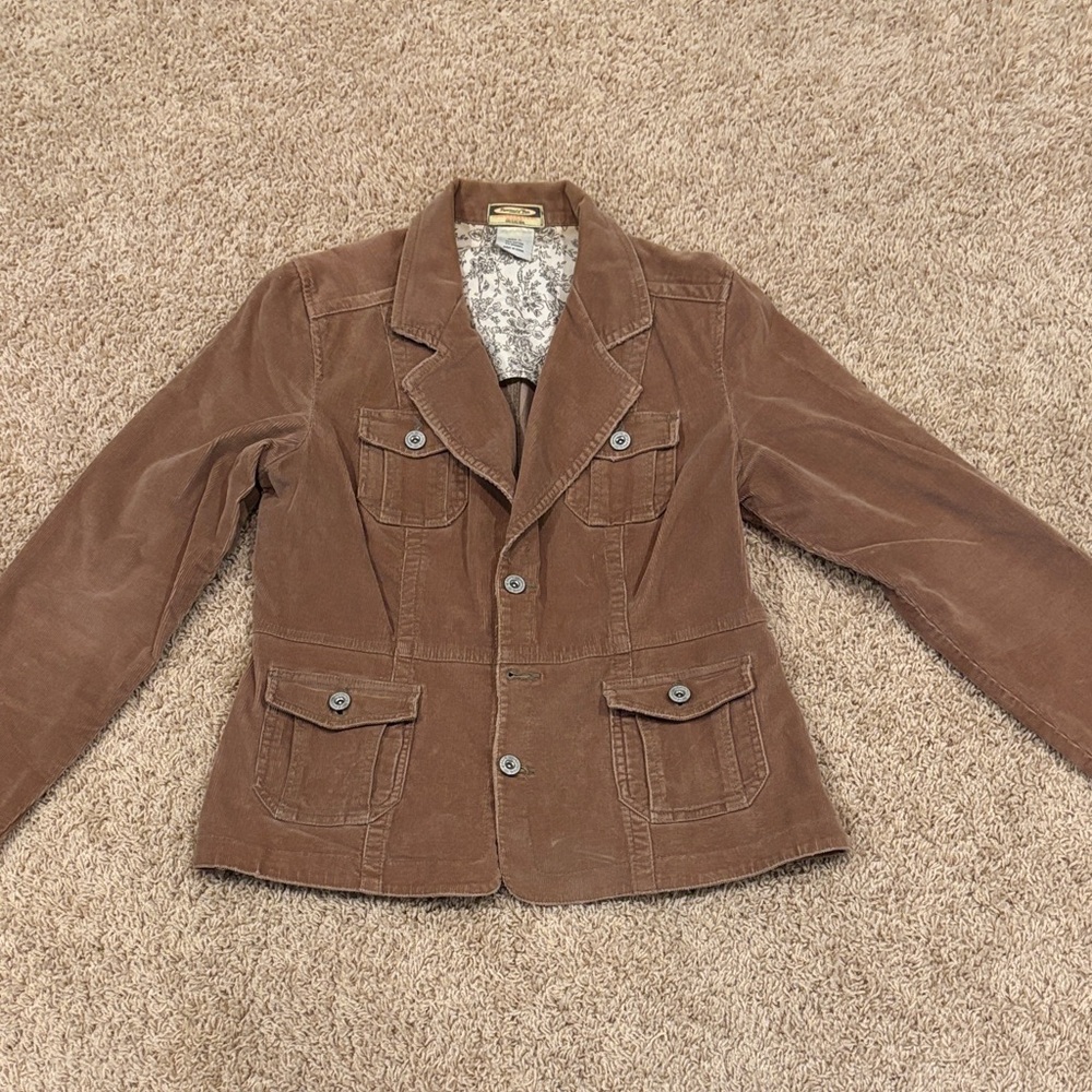 Tan Corduroy Women's Jacket